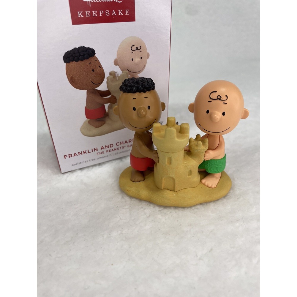 Hallmark Keepsake 2022 Franklin and Charlie Brown The Peanuts Gang Ornament - Picture 7 of 7